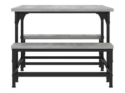 Mesa de centro | Mesa de apoio 100x50.5x40 cm derivados de madeira cinza sonoma^ Mesa De Centro
