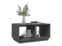 Mesa De Centro| Mesa de centro | Mesa de apoio 80x50x40 cm madeira de pinho maciça cinza Cinzento