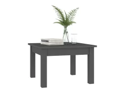 Mesa De Centro| Mesa de centro | Mesa de apoio 45x45x30 cm madeira de pinho maciça Cinzento