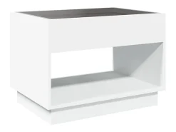 Mesa de centro | Mesa de apoio luzes LED Infinity 70x50x50 cm^ Mesa De Centro