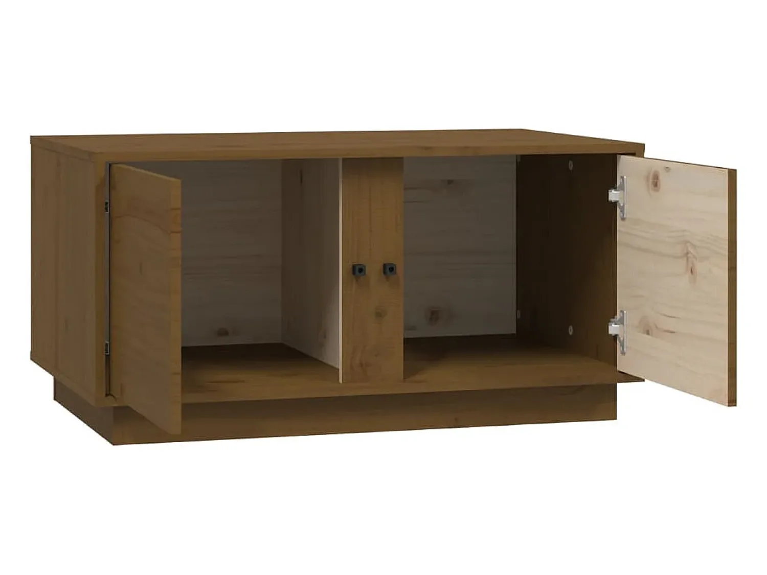 Mesa De Centro| Mesa de centro | Mesa de apoio 80x50x40 cm madeira de pinho maciça -mel Castanho