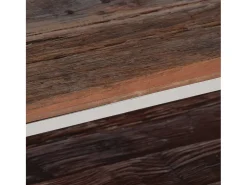 Mesa de centro | Mesa de apoio | Mesa de café aço inoxidável/madeira ferroviária maciça^ Mesa De Centro