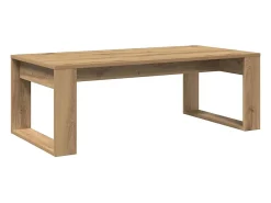 Mesa De Centro* Mesa de centro | Mesa de apoio | Mesa de café 102x50x35 cm deriv. madeira carvalho artisiano Castanho