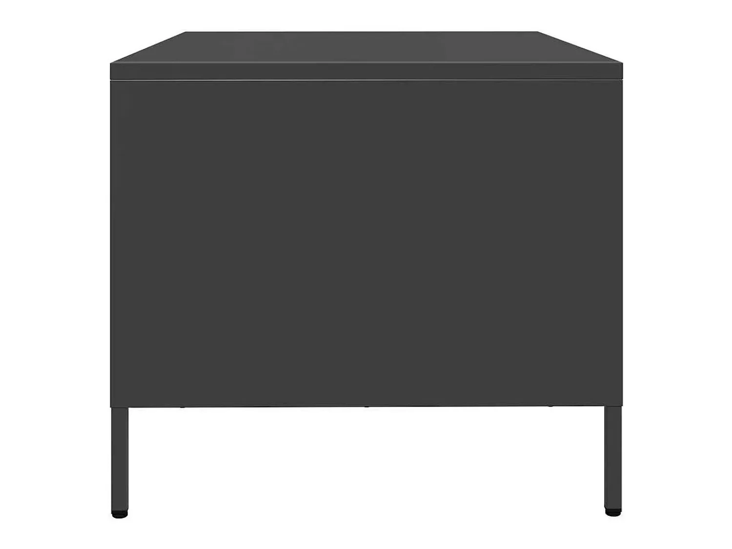 Mesa De Centro| Mesa de centro | Mesa de apoio 101.5x50x43.5 cm aço laminado a frio Preto