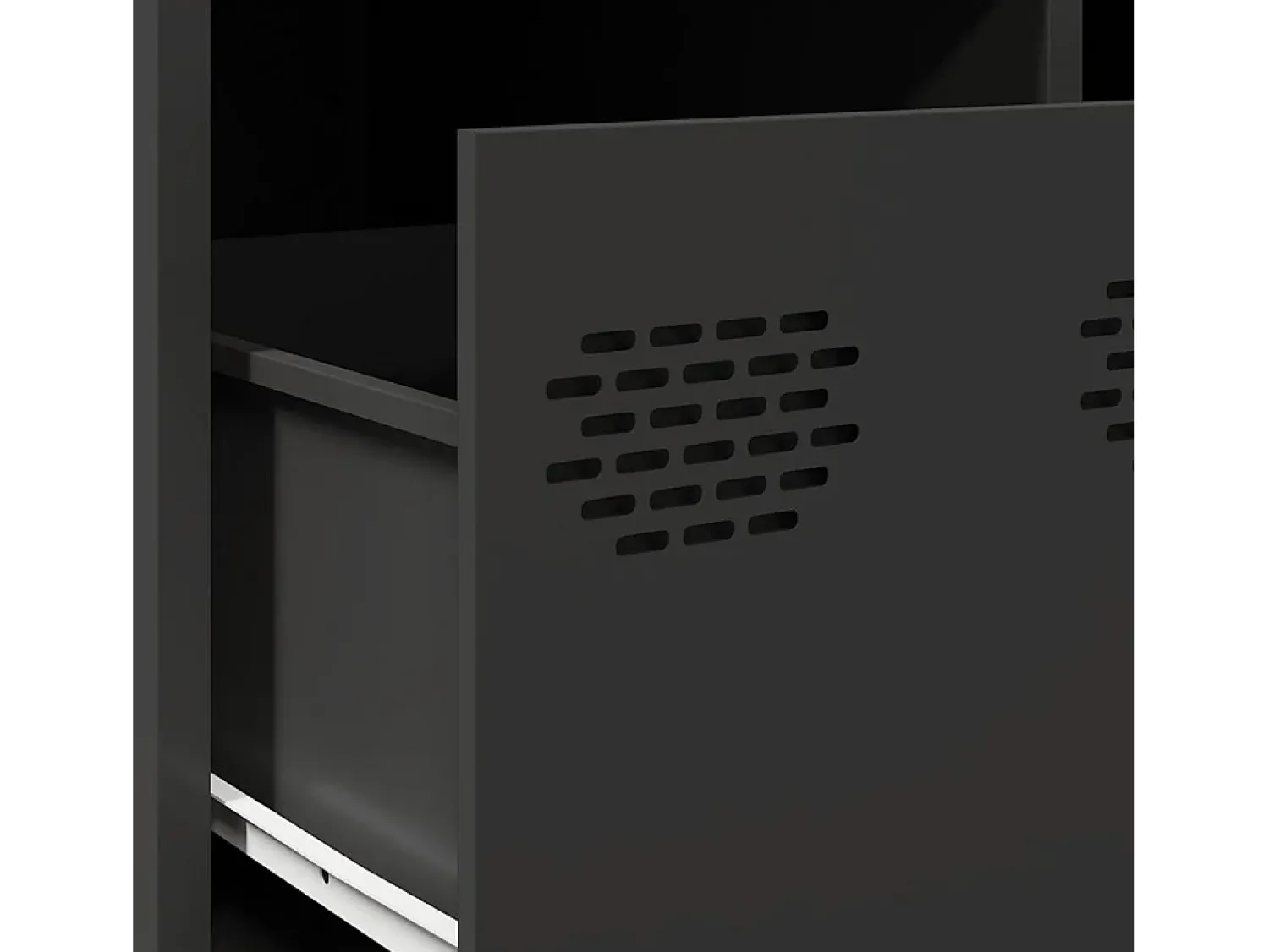 Mesa De Centro| Mesa de centro | Mesa de apoio 101.5x50x43.5 cm aço laminado a frio Preto