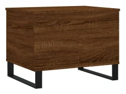 Mesa De Centro* Mesa de centro | Mesa de apoio 60x44.5x45 cm derivados madeira carvalho Castanho