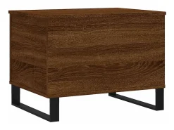 Mesa De Centro* Mesa de centro | Mesa de apoio 60x44.5x45 cm derivados madeira carvalho Castanho