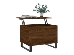 Mesa De Centro* Mesa de centro | Mesa de apoio 60x44.5x45 cm derivados madeira carvalho Castanho