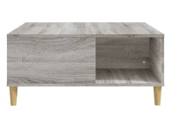 Hot Mesa de centro | Mesa de apoio 80x80x36.5 cm derivados madeira sonoma Cinzento