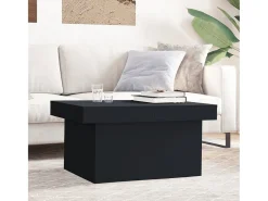 Mesa De Centro| Mesa de centro | Mesa de apoio 100x55x40 cm derivados de madeira Preto