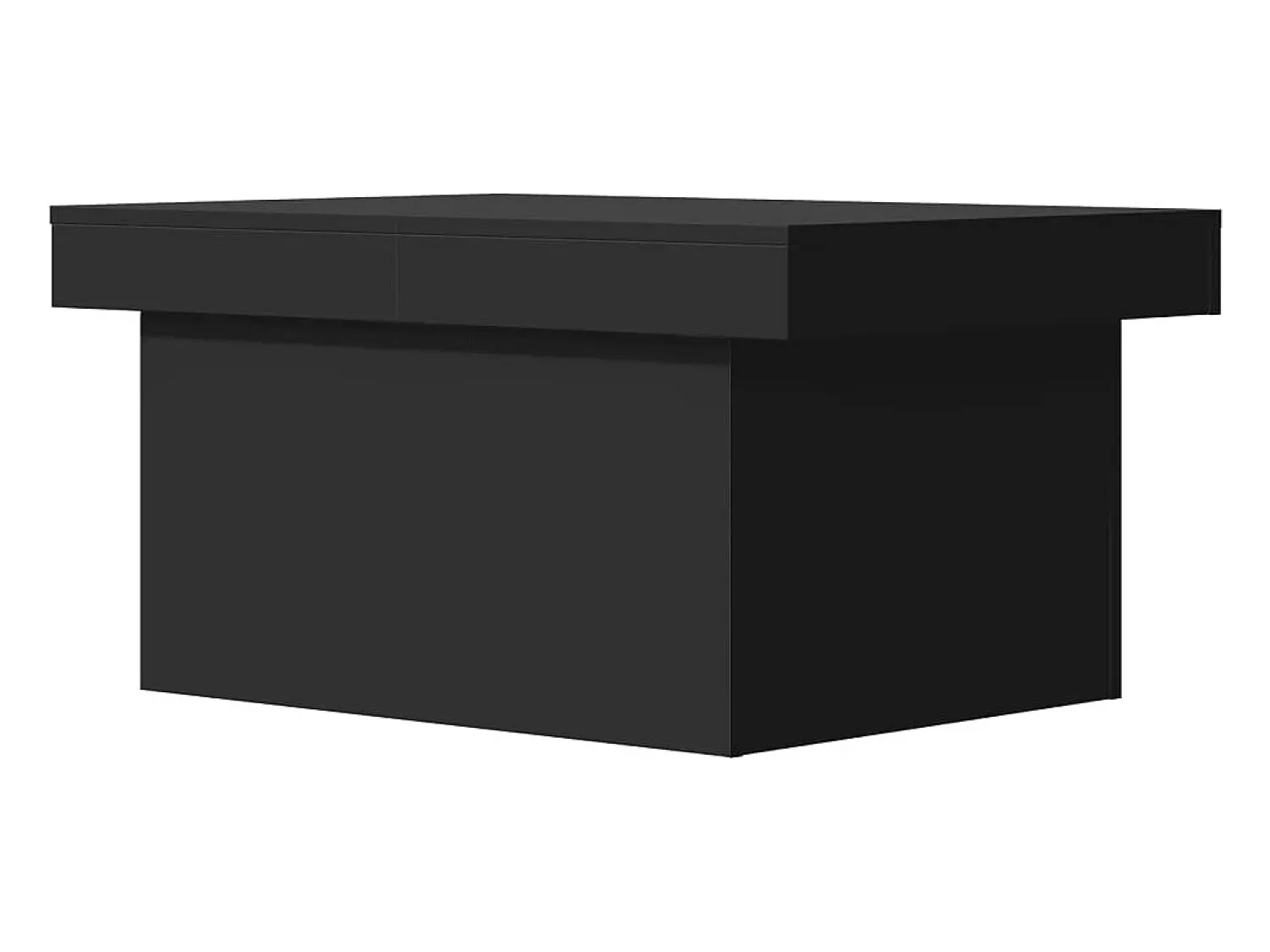 Mesa De Centro| Mesa de centro | Mesa de apoio 100x55x40 cm derivados de madeira Preto