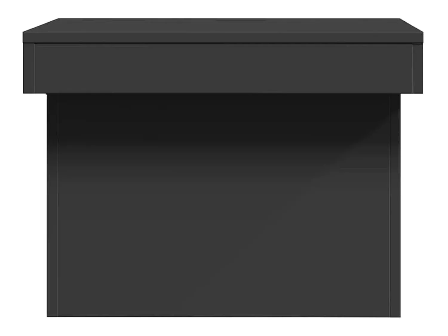 Mesa De Centro| Mesa de centro | Mesa de apoio 100x55x40 cm derivados de madeira Preto