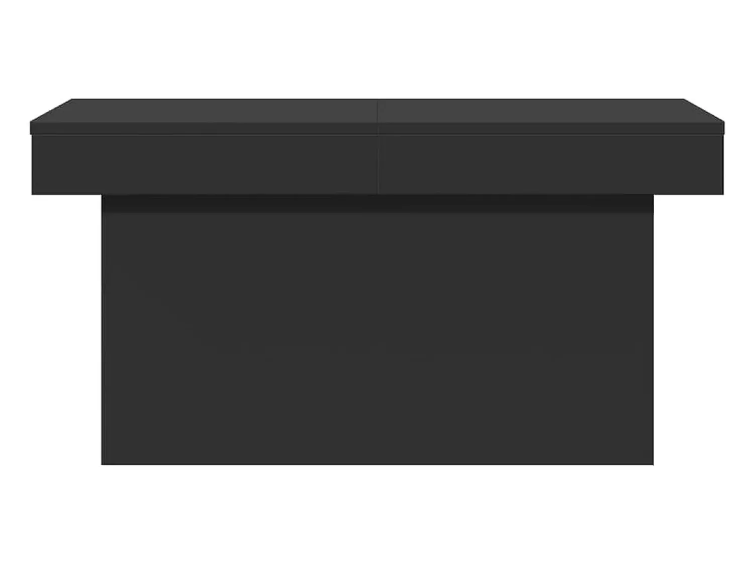Mesa De Centro| Mesa de centro | Mesa de apoio 100x55x40 cm derivados de madeira Preto