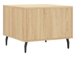 Mesa De Centro| Mesa de centro | Mesa de apoio 50x50x40 cm derivados de madeira carvalho sonoma Castanho