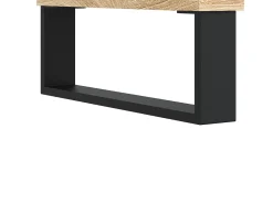 Mesa De Centro* Mesa de centro | Mesa de apoio 60x50x36.5 cm derivados madeira carvalho sonoma Castanho
