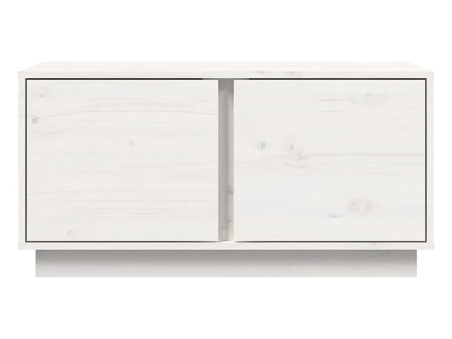 Mesa De Centro* Mesa de centro | Mesa de apoio 80x50x40 cm madeira de pinho maciça Branco
