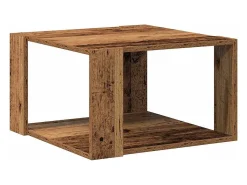 Mesa de centro | Mesa de apoio Madeira antiga 51.5x51.5x30 cm^ Mesa De Centro