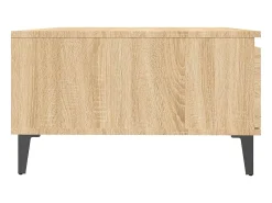 Mesa De Centro* Mesa de centro | Mesa de apoio 90x60x35 cm derivados de madeira carvalho sonoma Castanho