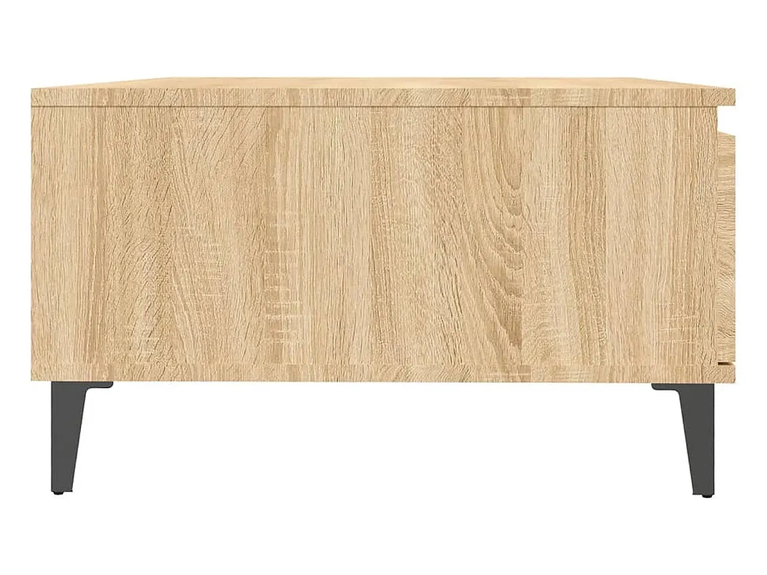 Mesa De Centro* Mesa de centro | Mesa de apoio 90x60x35 cm derivados de madeira carvalho sonoma Castanho
