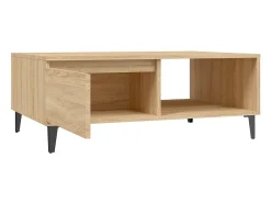 Mesa De Centro* Mesa de centro | Mesa de apoio 90x60x35 cm derivados de madeira carvalho sonoma Castanho
