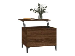 Mesa de centro | Mesa de apoio 60x44.5x45 cm derivados madeira carvalho^ Mesa De Centro