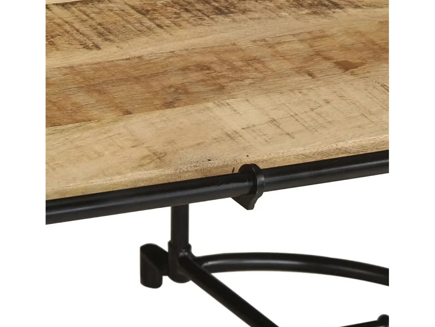 Mesa De Centro| Mesa de centro | Mesa de apoio | Mesa de café 110x55x40 cm madeira de mangueira áspera maciça Castanho