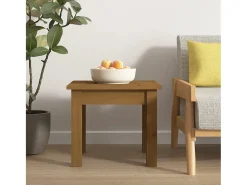 Mesa de centro | Mesa de apoio 35x35x30 cm pinho maciço mel Castanho