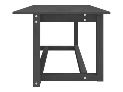Mesa De Centro| Mesa de centro | Mesa de apoio 110x55x45 cm madeira de pinho maciça Cinzento