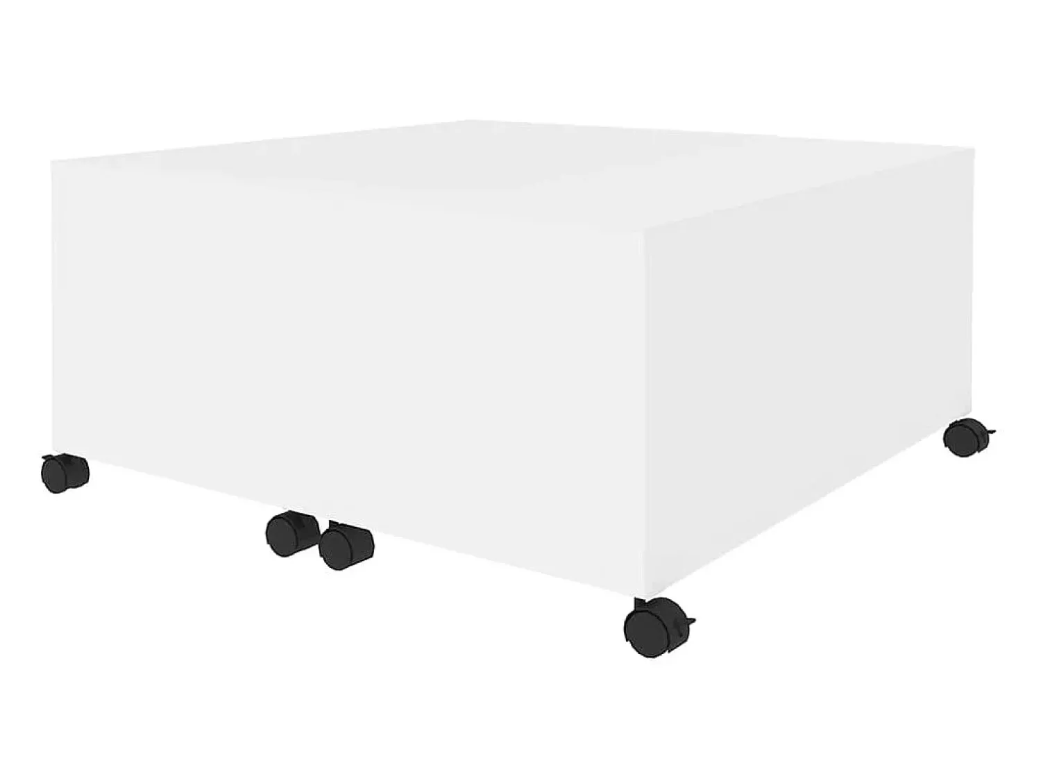 Mesa De Centro| Mesa de centro | Mesa de apoio 75x75x38 cm contraplacado Branco