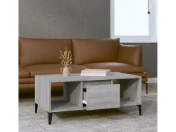 Hot Mesa de centro | Mesa de apoio 90x50x36.5 cm derivados madeira sonoma Cinzento