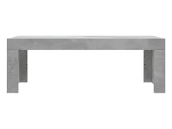 Mesa de centro | Mesa de apoio 102x50x36 madeira processada cinza cimento^ Mesa De Centro