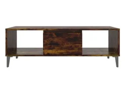 Mesa De Centro| Mesa de centro | Mesa de apoio derivados de madeira carvalho fumado Castanho