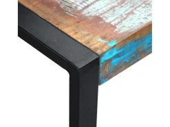 Mesa de centro | Mesa de apoio 80x80x40 cm madeira reciclada maciça^ Mesa De Centro