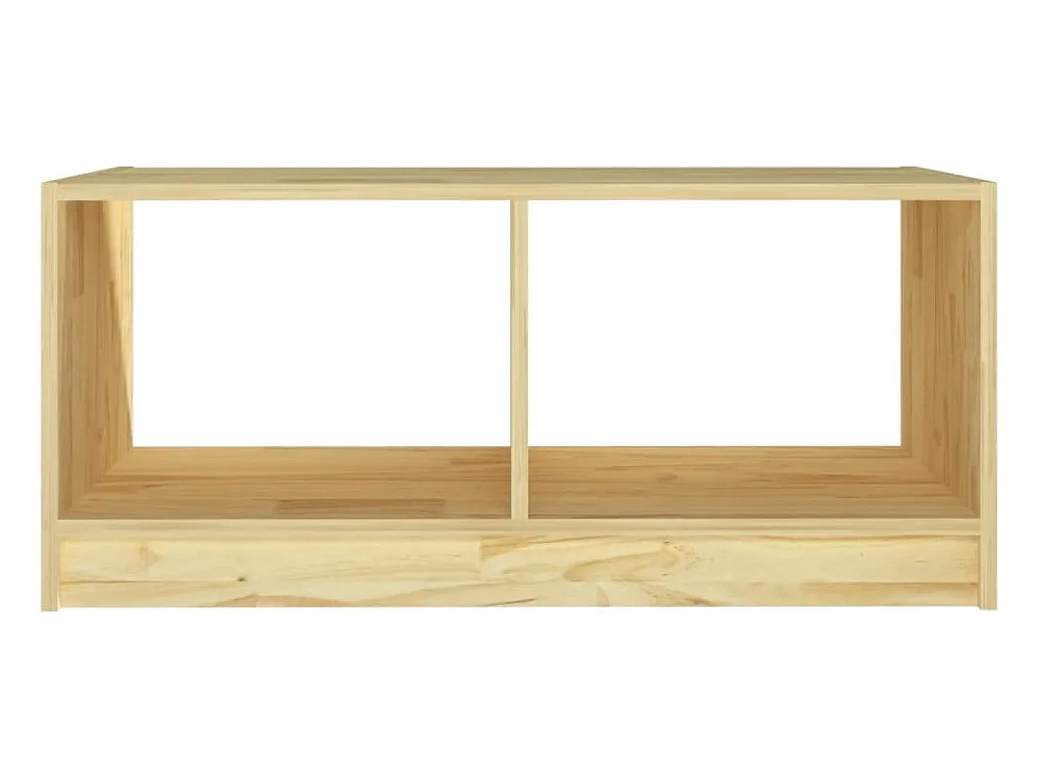 Mesa De Centro* Mesa de centro | Mesa de apoio | Mesa de café 75x50x33.5 cm madeira de pinho maciça Castanho