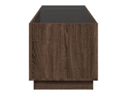 Mesa De Centro| Mesa de centro | Mesa de apoio luzes LED Infinity 90x50x50 cm carvalho Castanho