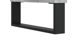 Mesa De Centro* Mesa de centro | Mesa de apoio 80x80x36.5 cm derivados madeira cimento Cinzento