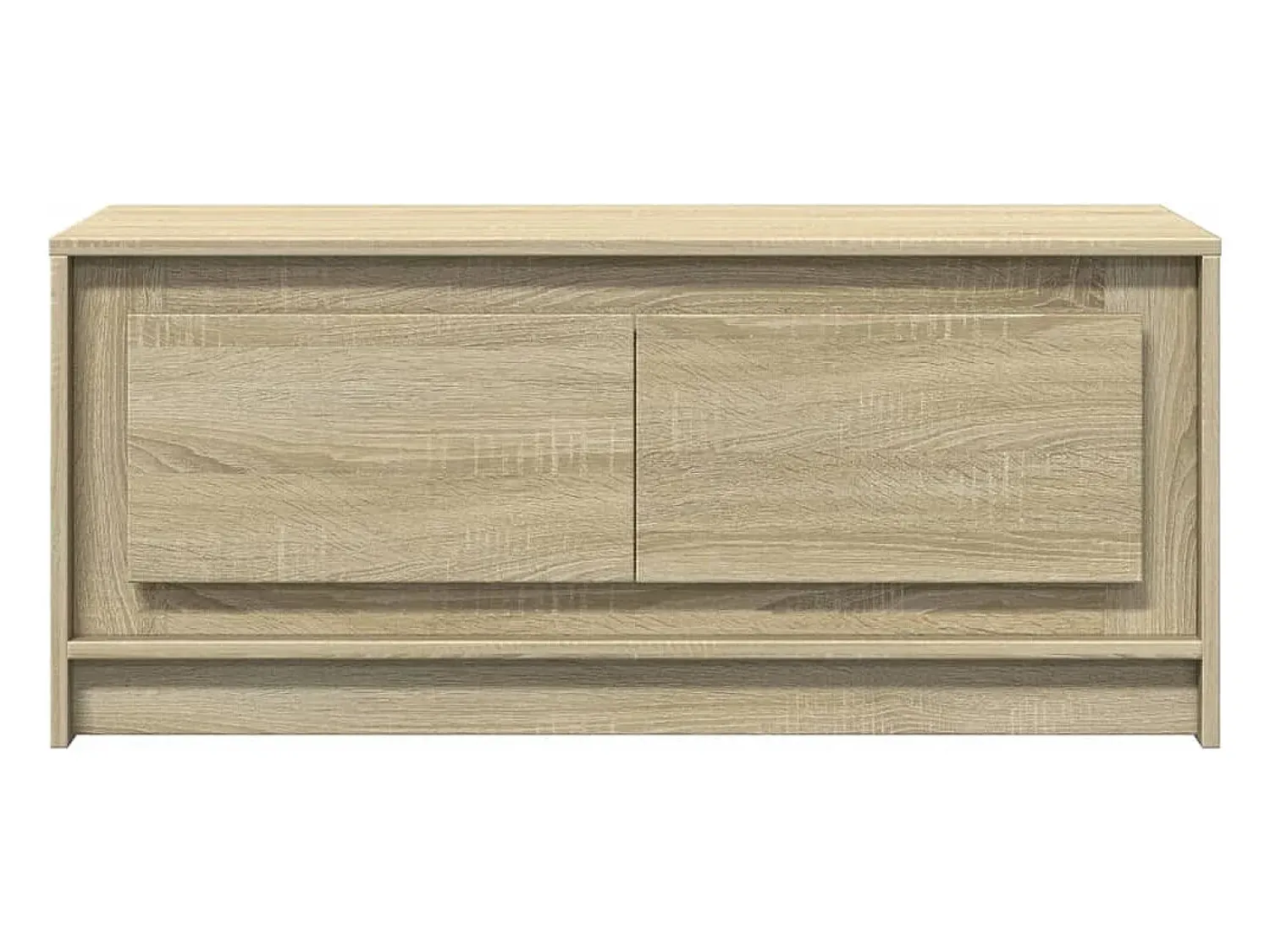 Outlet Mesa de centro | Mesa de apoio c/ luzes LED derivados madeira carvalho sonoma Castanho
