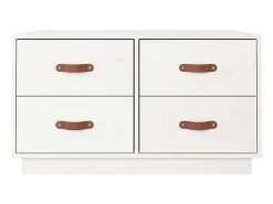 Mesa De Centro* Mesa de centro | Mesa de apoio 80x80x45 cm pinho maciço Branco