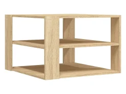 Outlet Mesa de centro | Mesa de apoio 59.5x59.5x40cm derivados madeira carvalho sonoma Castanho