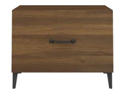 Mesa de centro | Mesa de apoio | Mesa de café + pernas de metal 50x50x40 cm carvalho^ Mesa De Centro