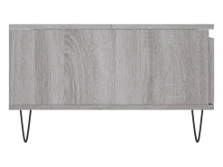 Mesa De Centro* Mesa de centro | Mesa de apoio 90x60x35 cm derivados de madeira sonoma Cinzento