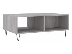 Mesa De Centro* Mesa de centro | Mesa de apoio 90x60x35 cm derivados de madeira sonoma Cinzento