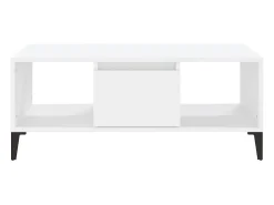 Mesa De Centro| Mesa de centro | Mesa de apoio 90x50x36.5 cm derivados de madeira Branco