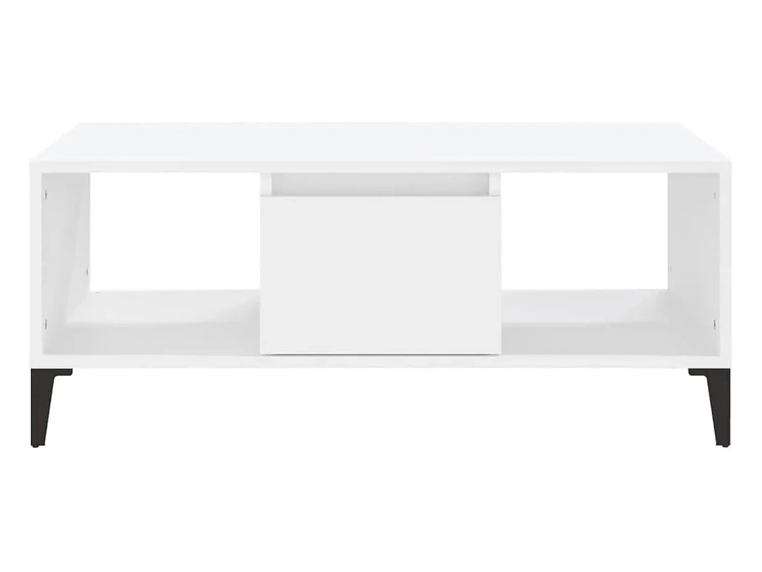 Mesa De Centro| Mesa de centro | Mesa de apoio 90x50x36.5 cm derivados de madeira Branco