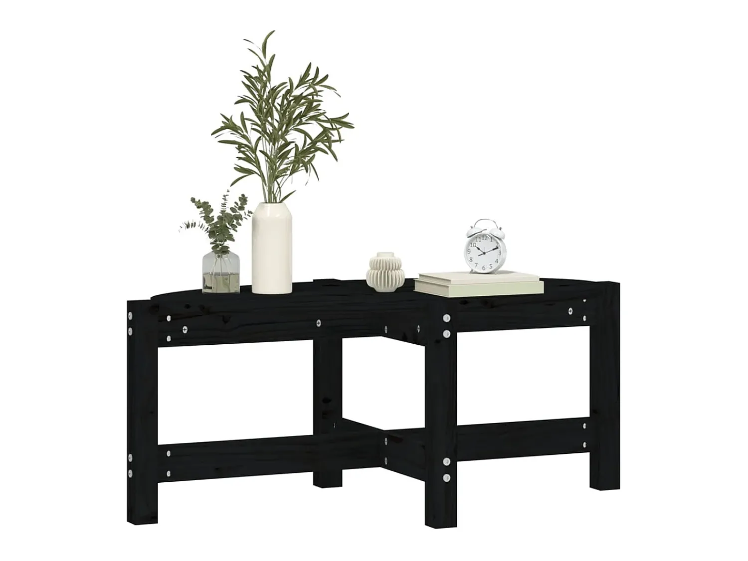 Mesa de centro | Mesa de apoio 87x48x35 cm madeira de pinho maciça^ Mesa De Centro