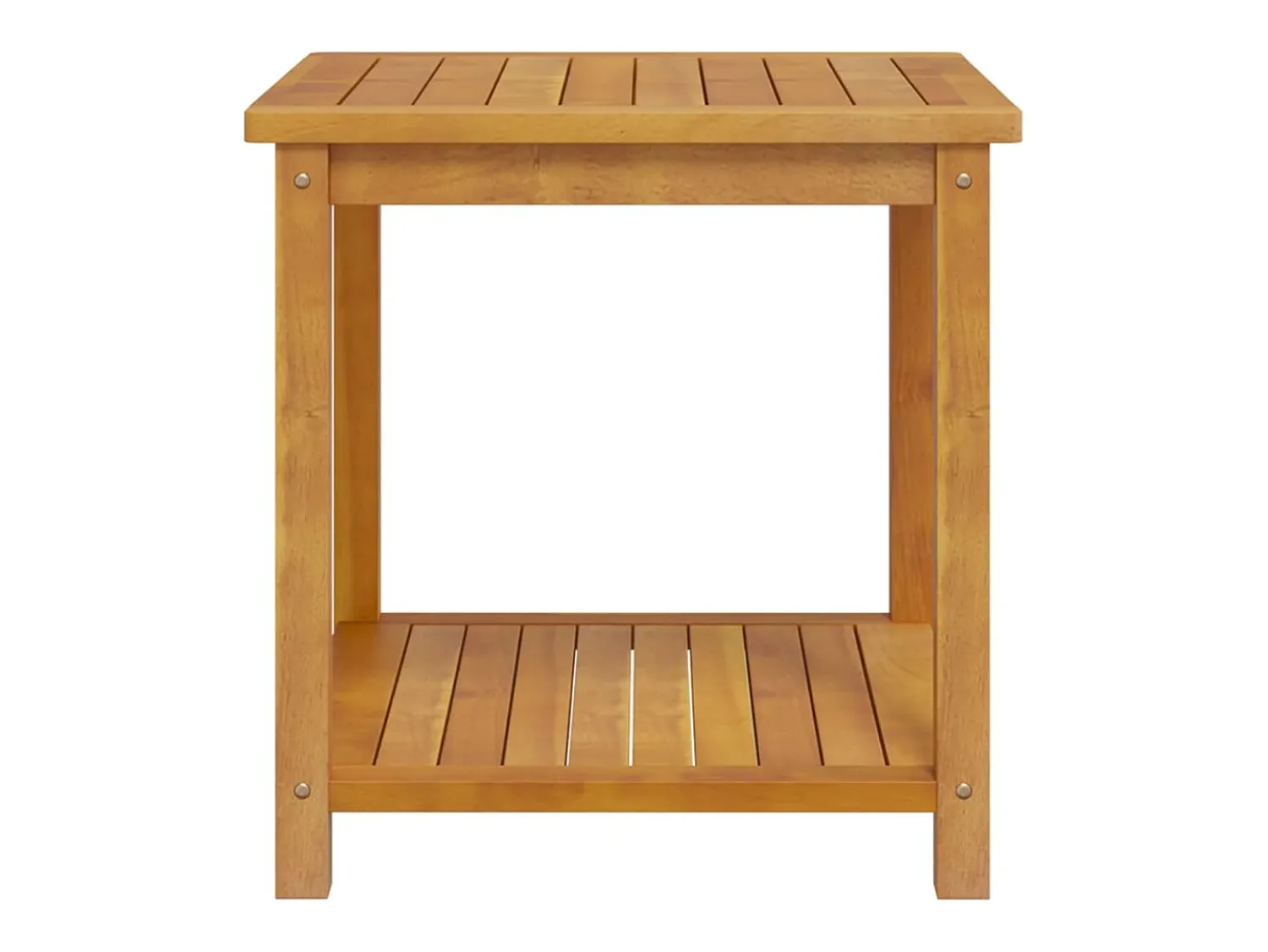 Mesa de centro | Mesa de apoio | Mesa lateral em madeira de acácia maciça 45x45x45 cm^ Mesa De Centro