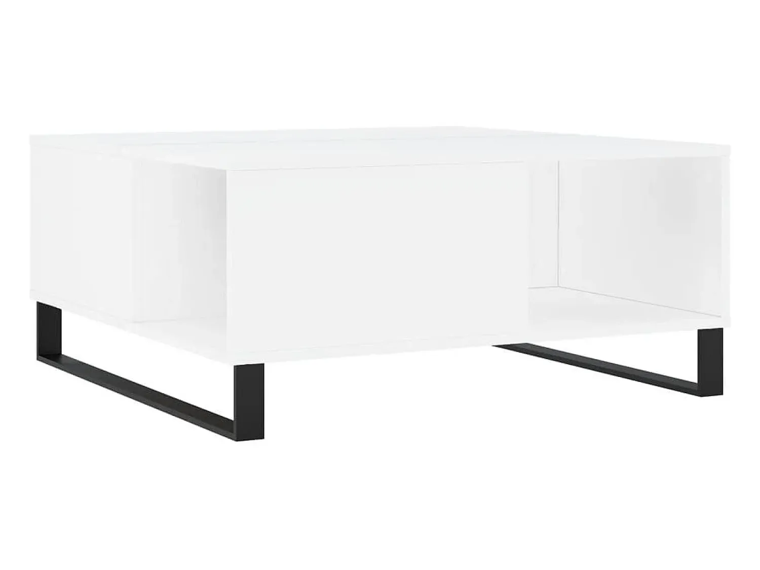Mesa de centro | Mesa de apoio 80x80x36.5 cm derivados de madeira Branco