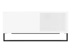 Mesa de centro | Mesa de apoio 80x80x36.5 cm derivados de madeira Branco