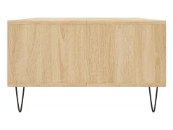 Mesa De Centro* Mesa de centro | Mesa de apoio 104x60x35cm derivados de madeira carvalho sonoma Castanho