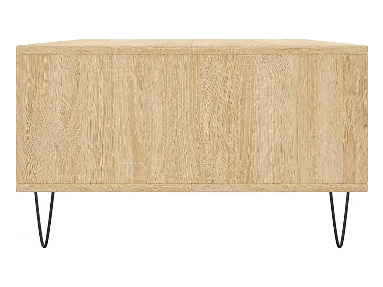 Mesa De Centro* Mesa de centro | Mesa de apoio 104x60x35cm derivados de madeira carvalho sonoma Castanho